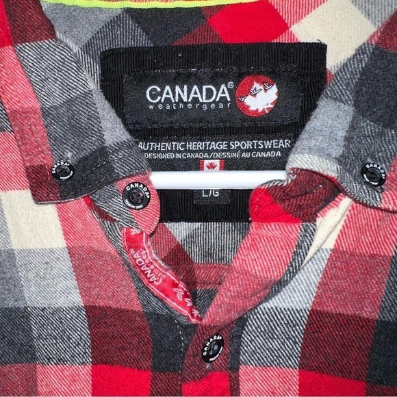 Canada Weather Gear Men’s Buffalo Checked Flannel Button Down Size Large - Picture 7 of 8